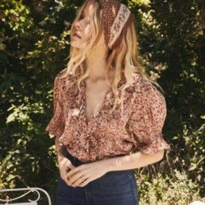 DOEN HENRI TOP PINK VALLEY FLORAL